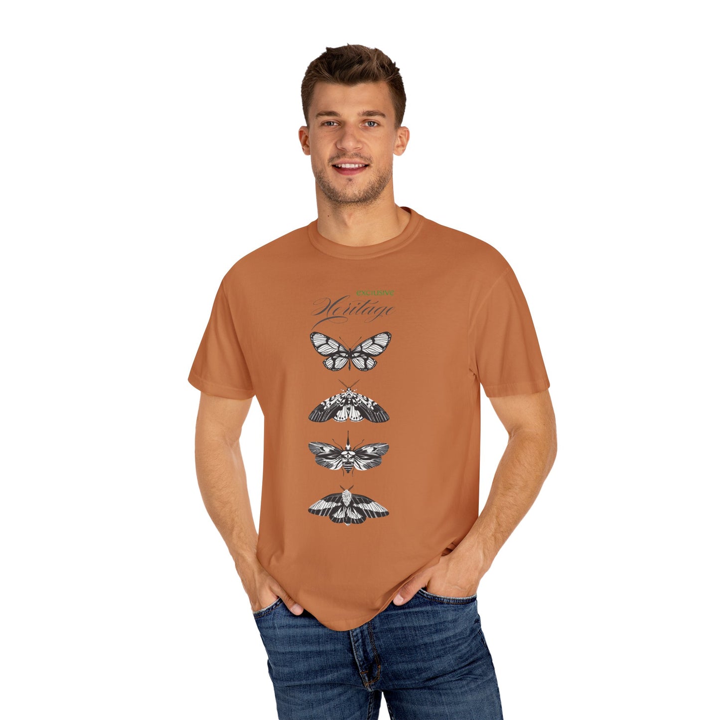 Heritage Butterfly Unisex Garment-Dyed T-shirt