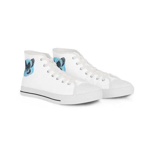 Artistic Butterfly High Top Sneakers for Men - Stylish and Comfortable Footwear