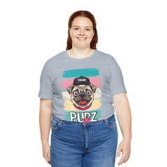 Funny Pug Team Tee - Unisex Short Sleeve Jersey T-Shirt