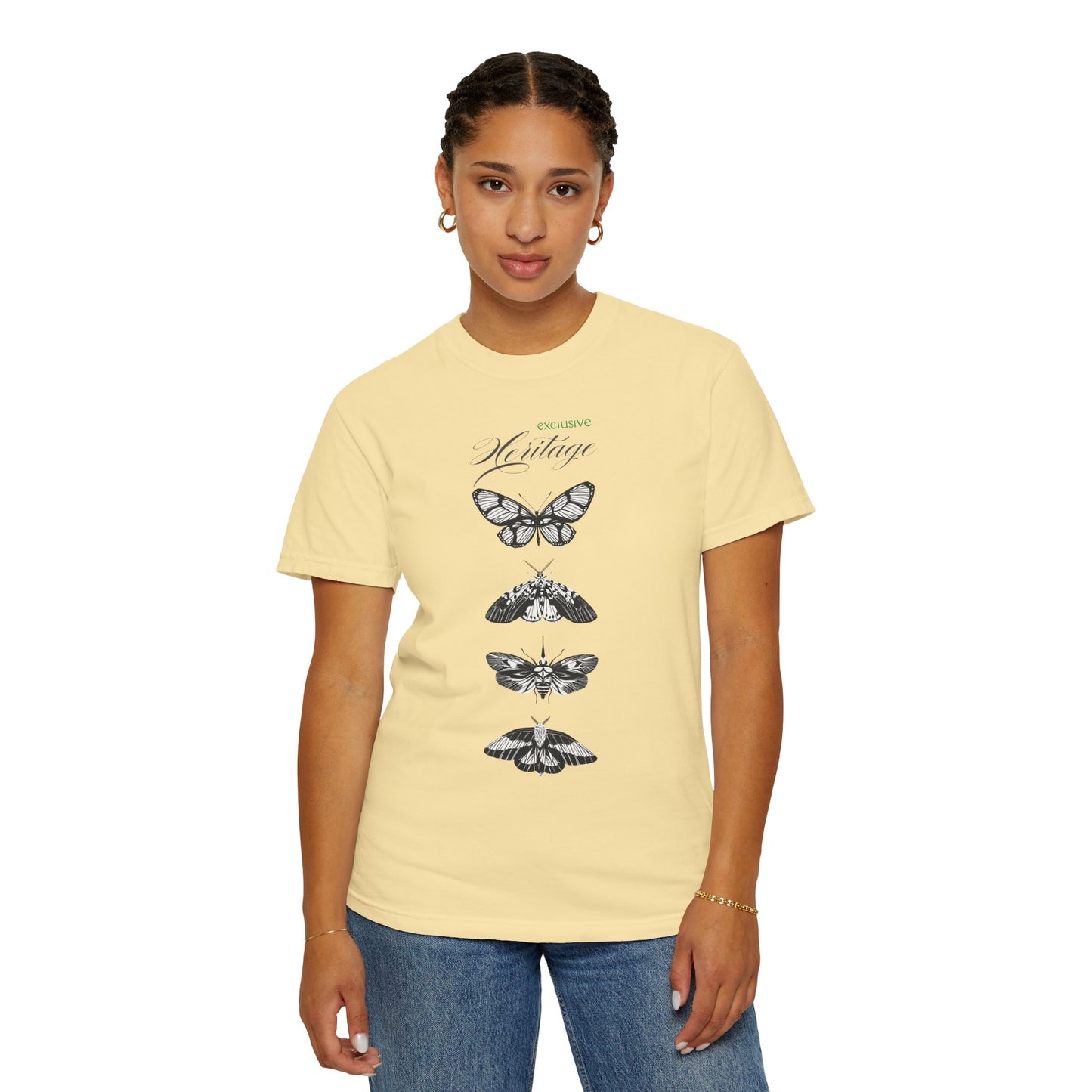 Heritage Butterfly Unisex Garment-Dyed T-shirt