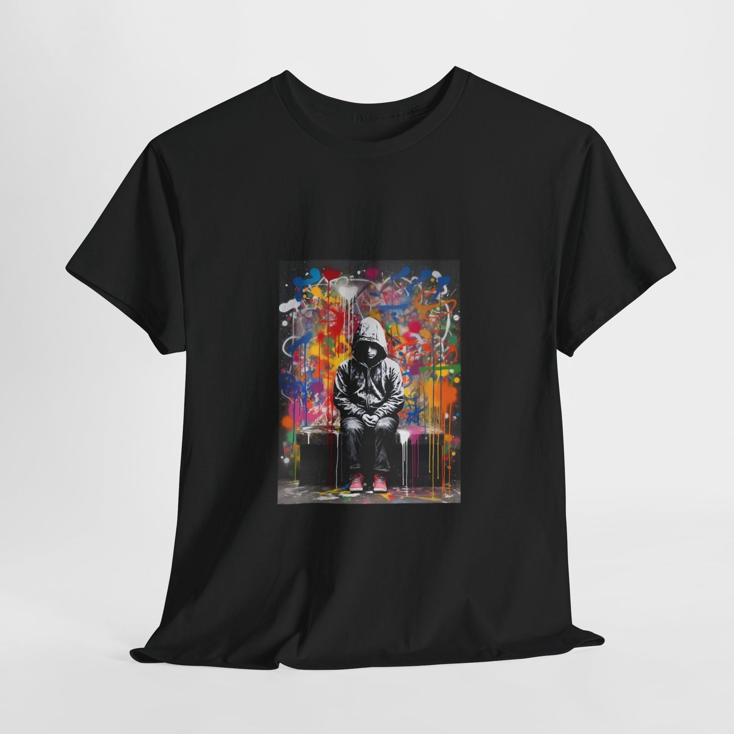 Vibrant Urban Art Unisex Heavy Cotton Tee