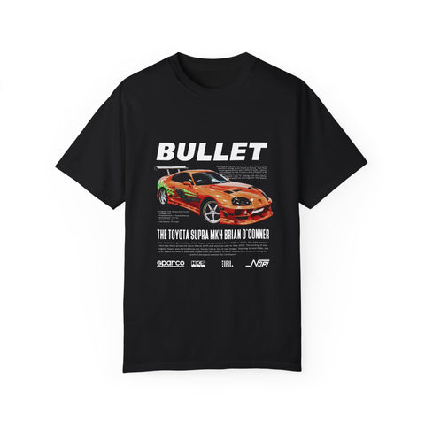 Bullet Car Enthusiast T-Shirt | Unisex Garment-Dyed Tee for Racing Fans