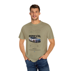 BMW CSL Unisex Garment-Dyed T-Shirt | Car Enthusiast Apparel