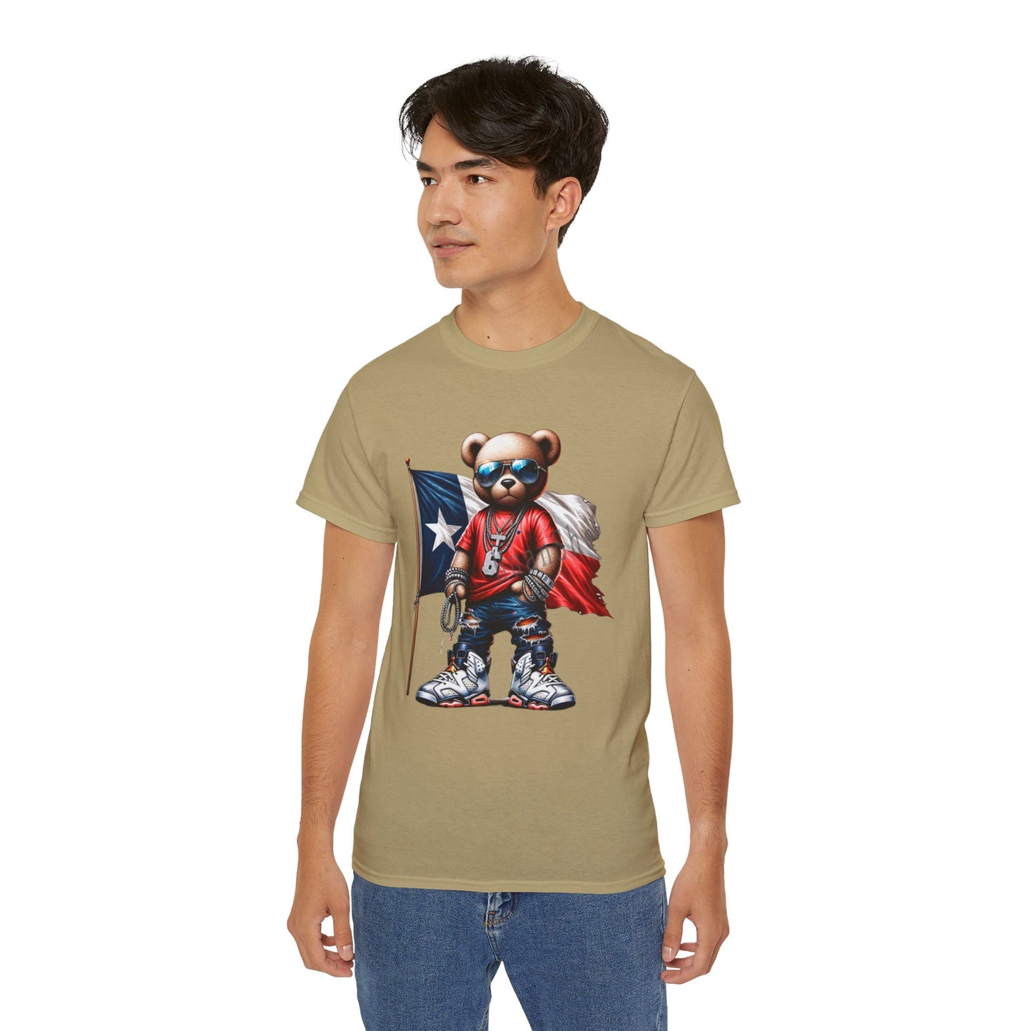 Cool Texas Bear Graphic Tee for Unisex - Stylish Summer Apparel