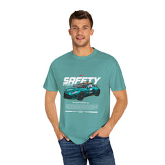 Unisex Garment-Dyed T-shirt - Formula 1 Safety Car Graphic Tee