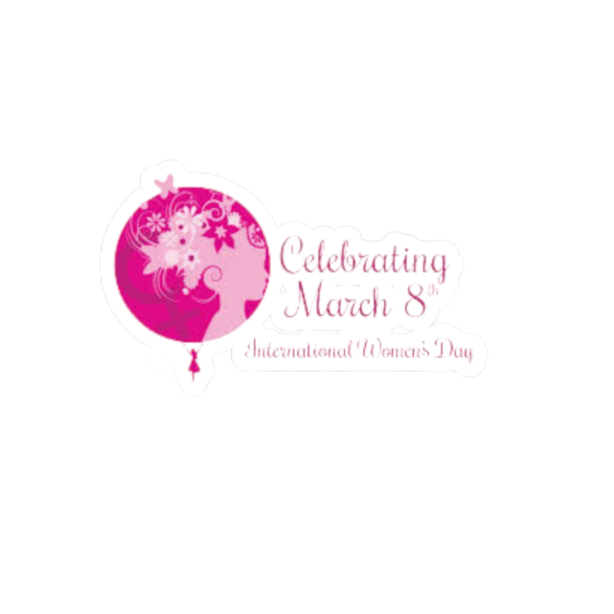 International Women's Day Kiss-Cut Stickers - Celebrate March 8th