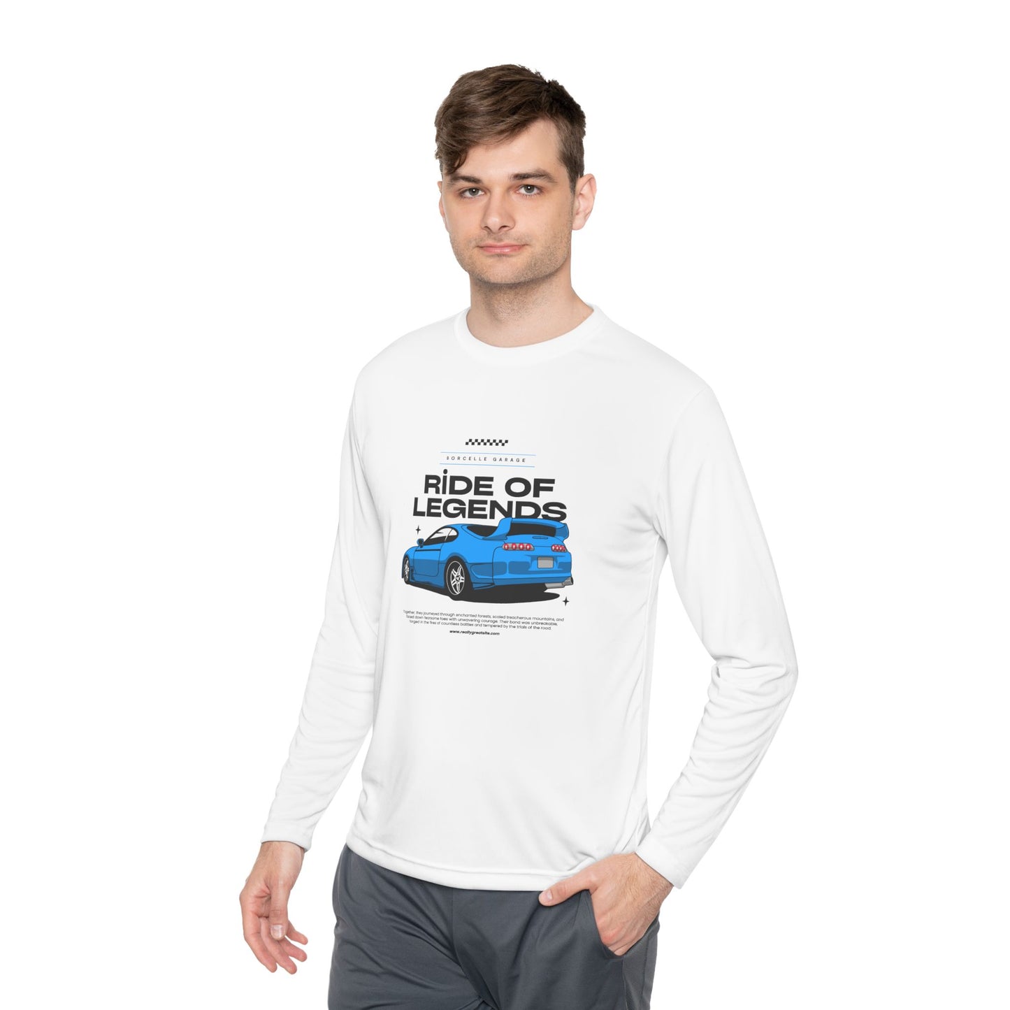 Ride of Legends Unisex Long Sleeve Tee - Dream Motif & Automotive Style