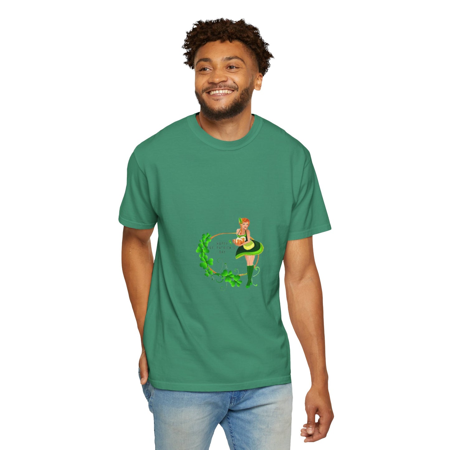 Cute St. Patrick's Day Unisex T-Shirt with Green Design