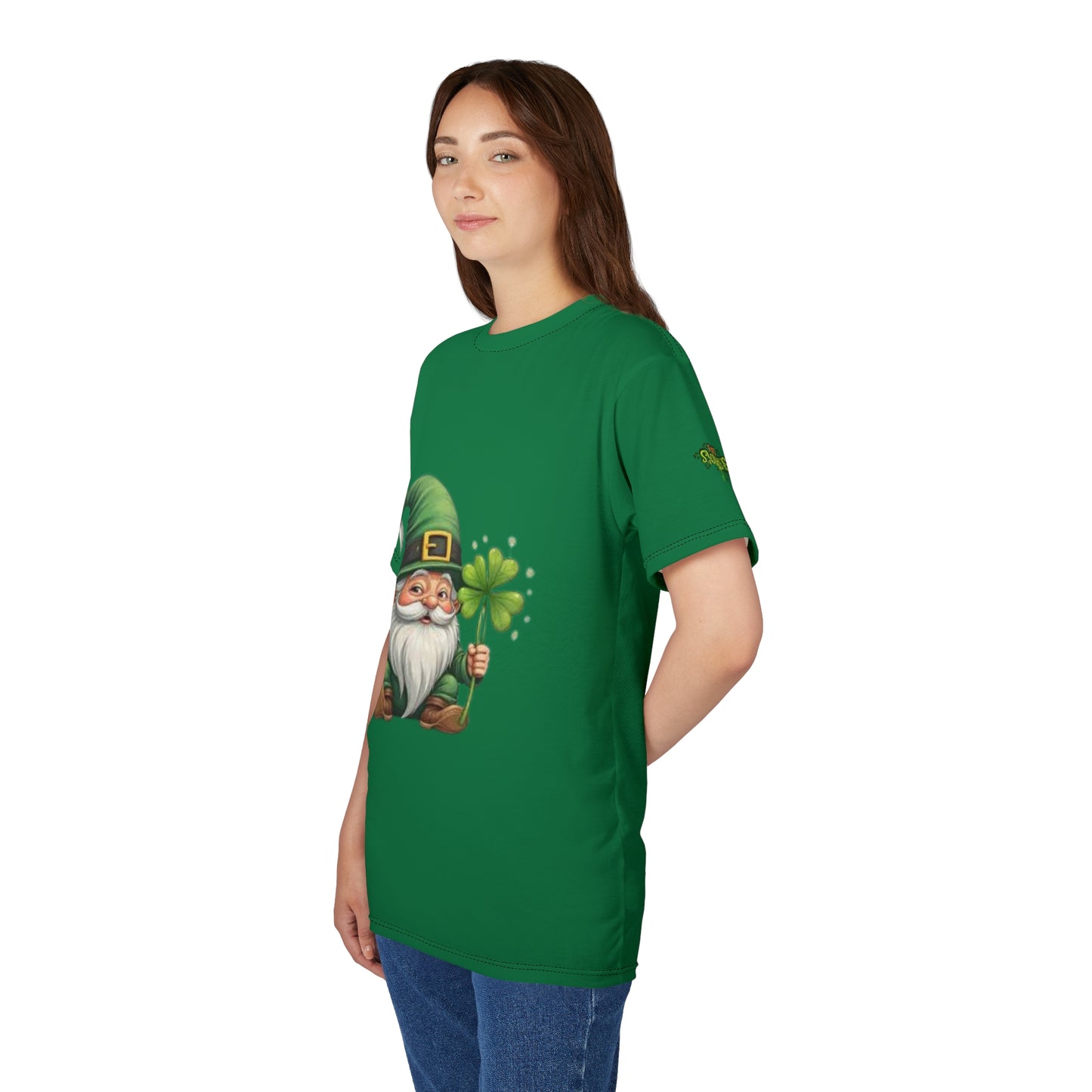 St. Patrick's Day Gnome Unisex Cut & Sew Tee