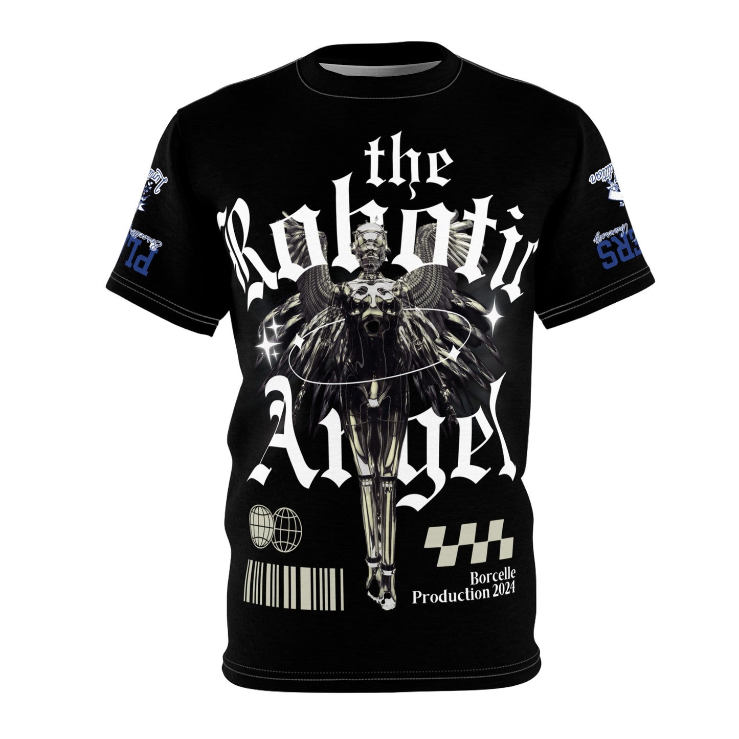 Robotic Angel Unisex Cut & Sew Tee - Edgy Graphic Tee for Trendsetters & Art Lovers