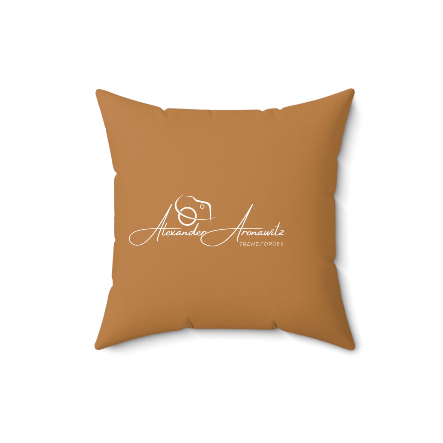 Personalized Spun Polyester Square Pillow - Custom Home Decor with Signature Design