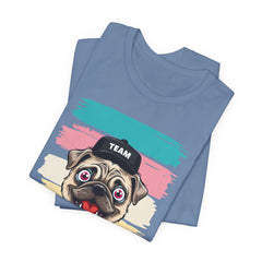 Funny Pug Team Tee - Unisex Short Sleeve Jersey T-Shirt