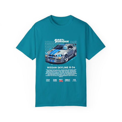 Fast & Furious Nissan Skyline R34 Unisex T-Shirt - Car Enthusiast Tee