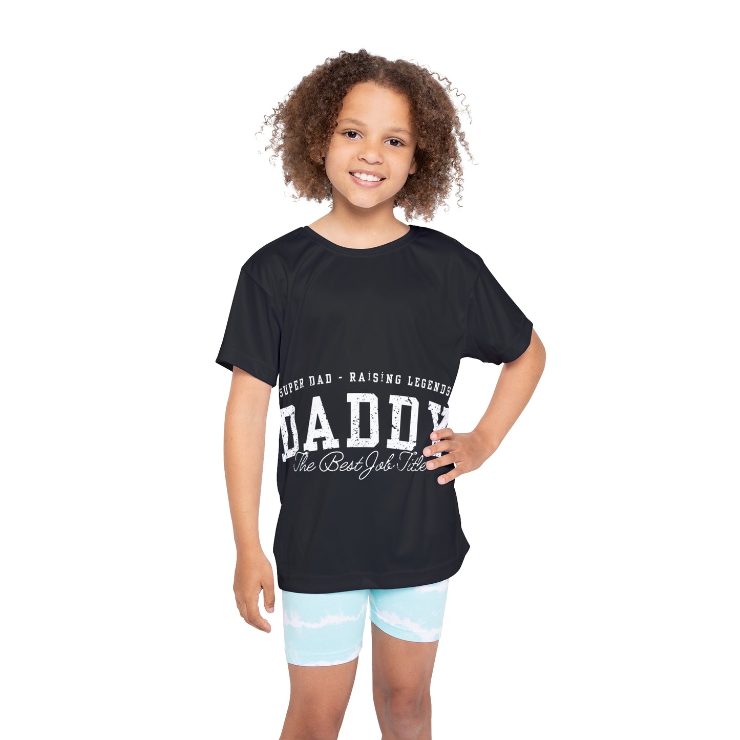 Kids Sports Jersey - Super Dad Raising Legends Tee