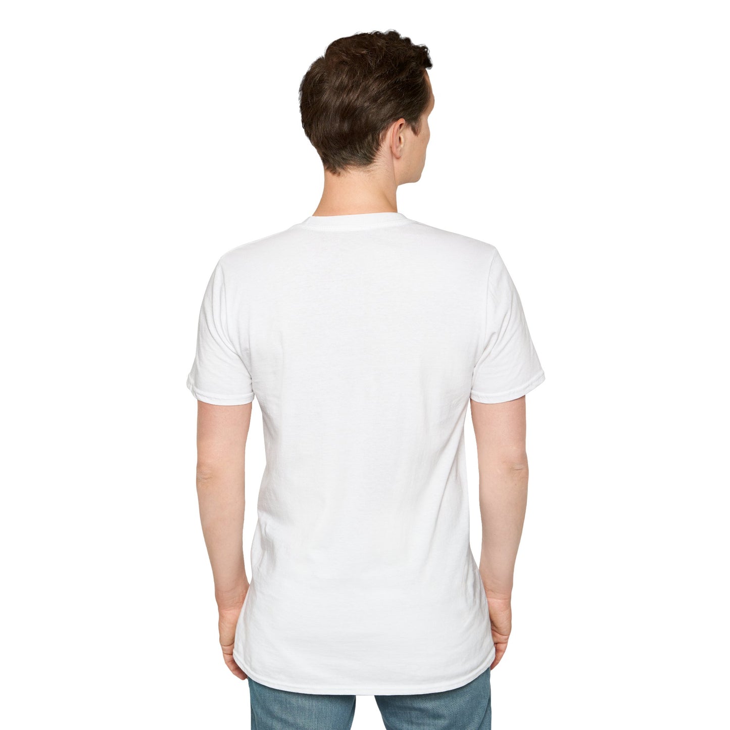 Zen-Inspired Unisex Softstyle T-Shirt with Scenic Landscape Design