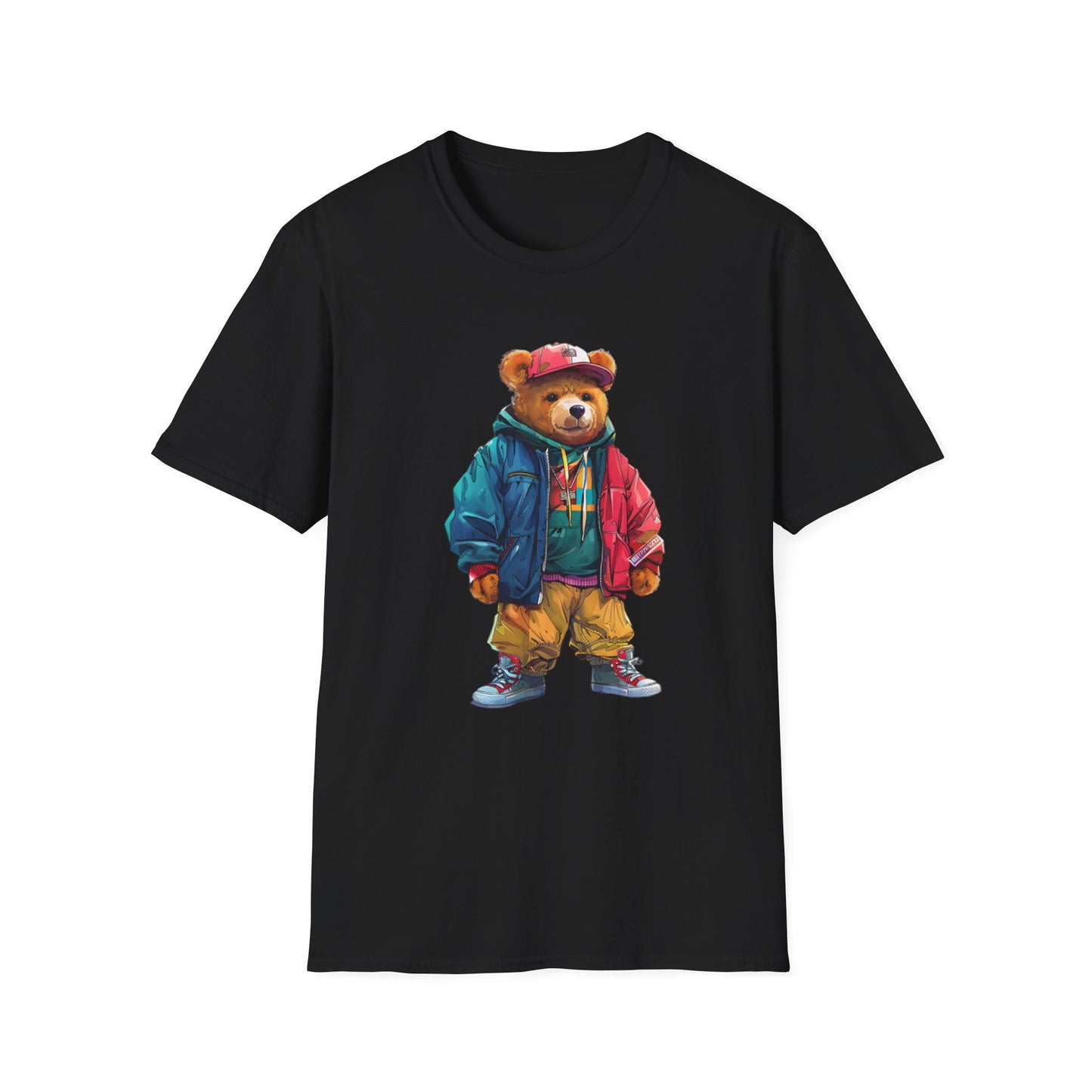 Vintage Vibe Bear Graphic Unisex Softstyle T-Shirt