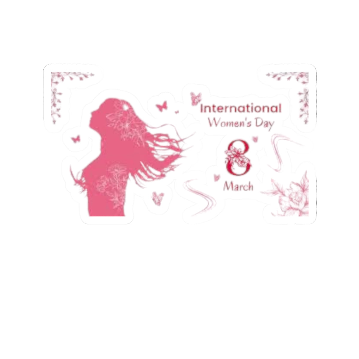 Empowering International Women's Day Kiss-Cut Stickers