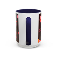Valentine's Gnome Coffee Mug - Cute 11oz & 15oz Accent Mug with Hearts