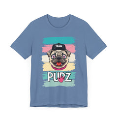 Funny Pug Team Tee - Unisex Short Sleeve Jersey T-Shirt