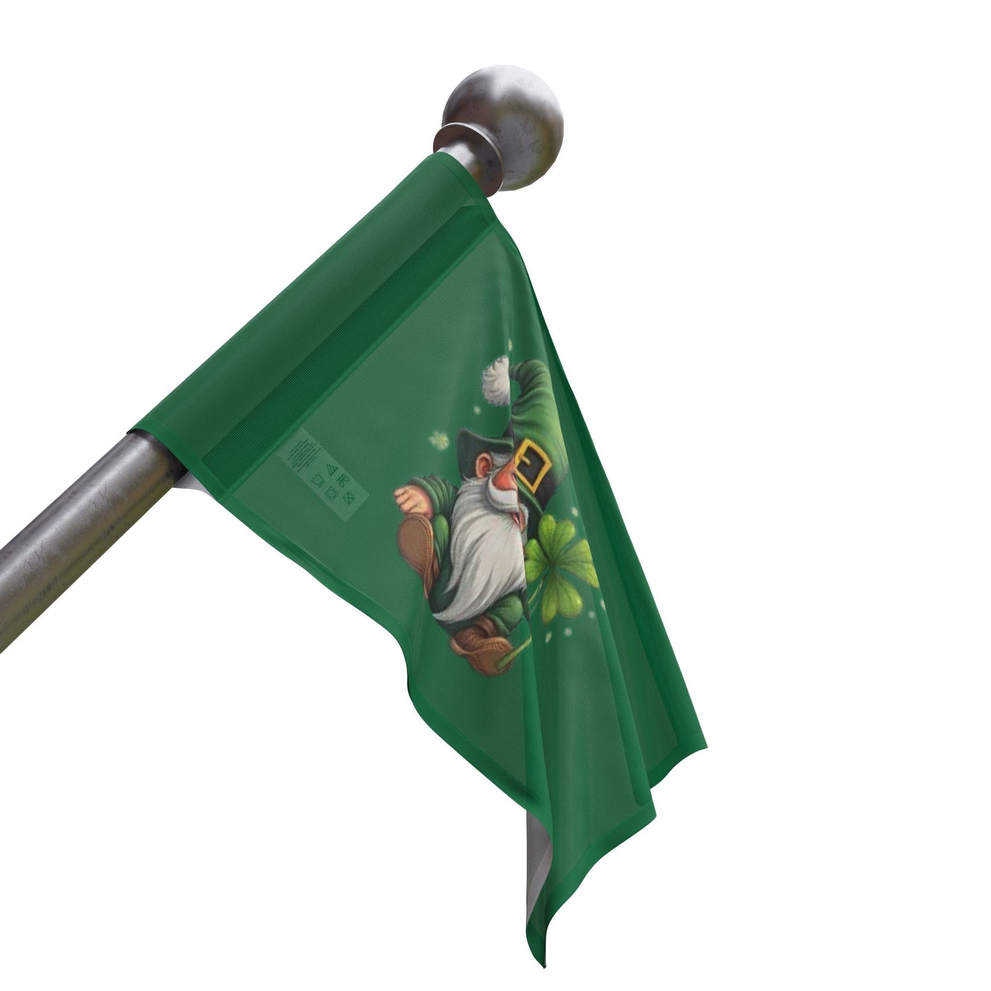 St. Patrick's Day Gnome Flag - Lucky Clover Decor