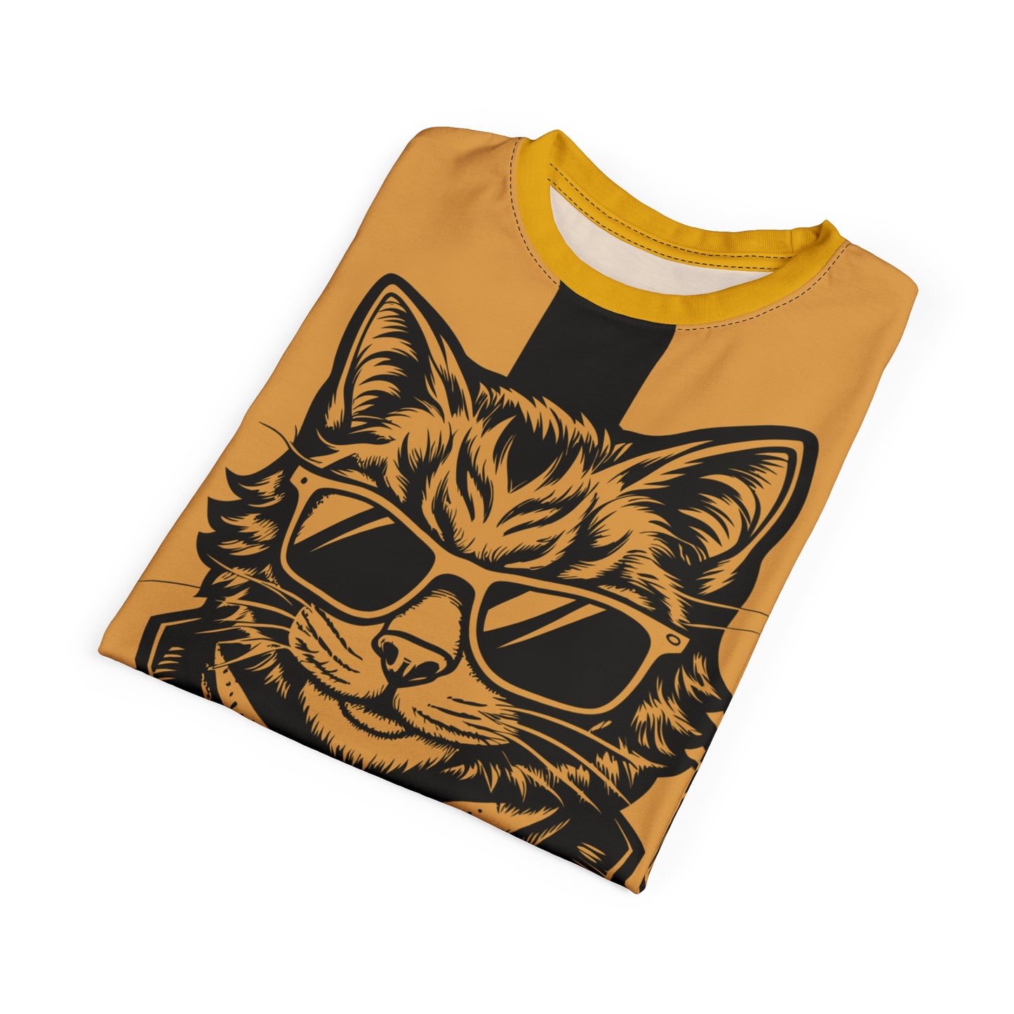 Cool Cat Unisex Tee - CESARET Graphic T-Shirt for Animal Lovers