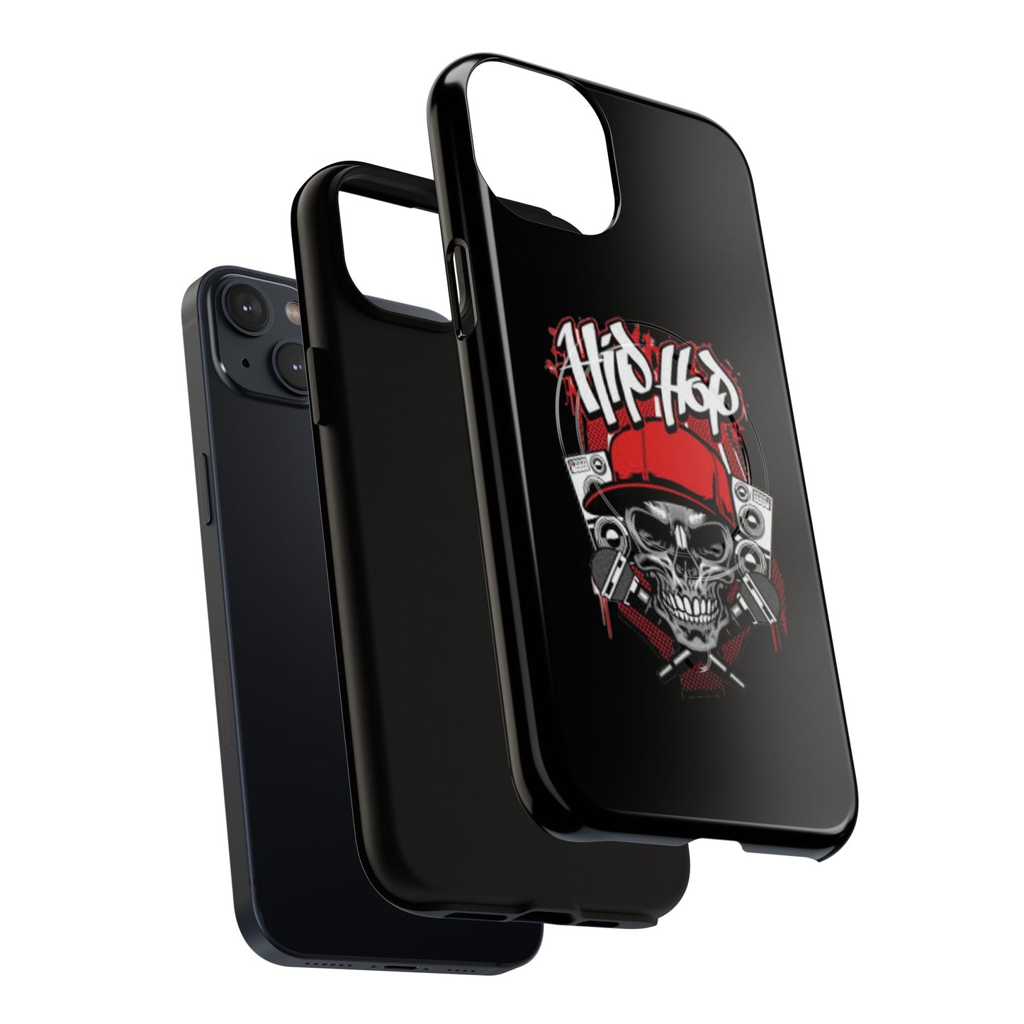 Hip Hop Skull Tough Magnetic Phone Case - Durable Protection with Stylish Design