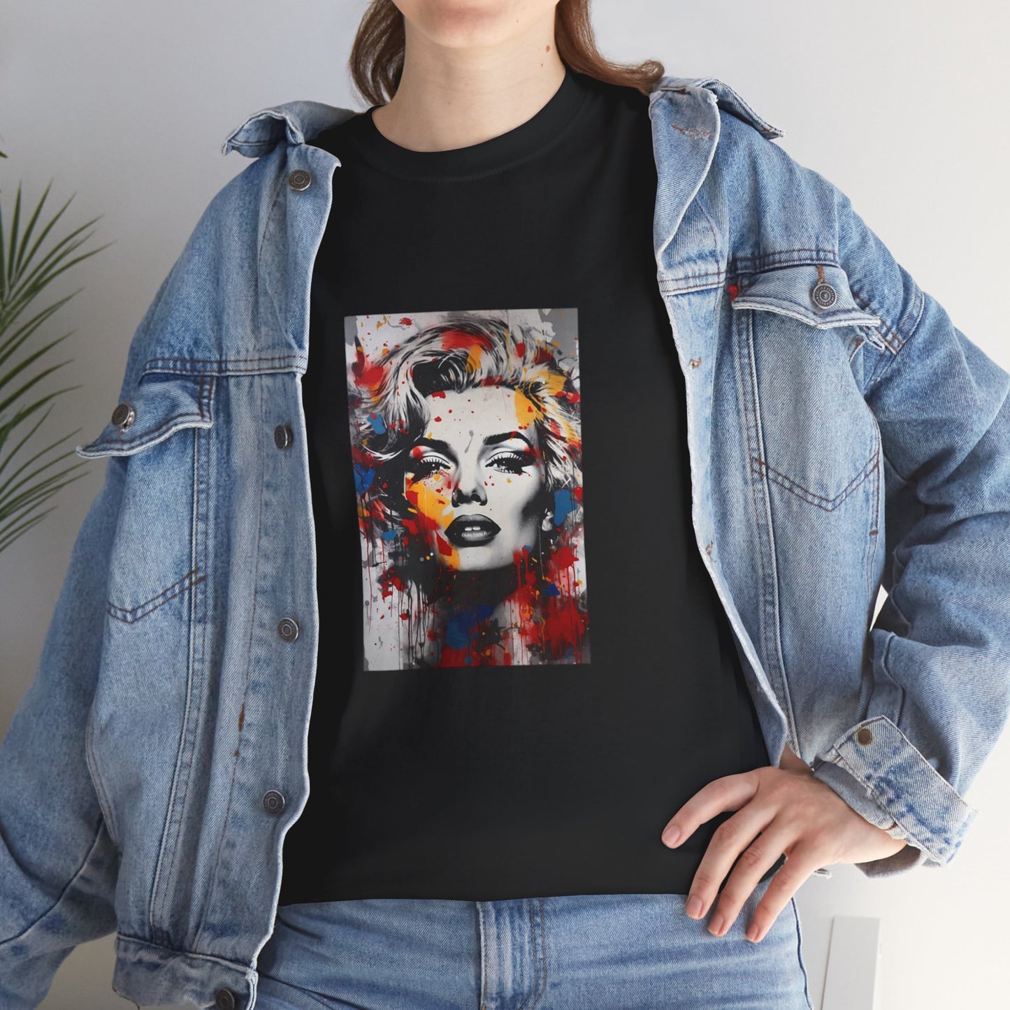 Artistic Marilyn Monroe Unisex Heavy Cotton Tee